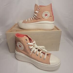 Converse- Chuck Taylor- All Star Move Platform Checkered- Rhubarb Pie- size 7